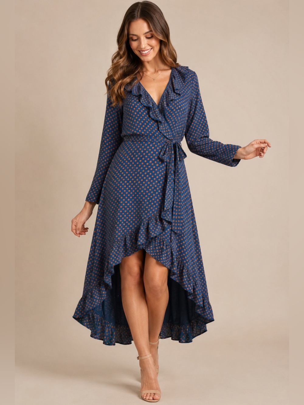 Matilda Jane The Reunion Floral Wrap Long Sleeve Dress